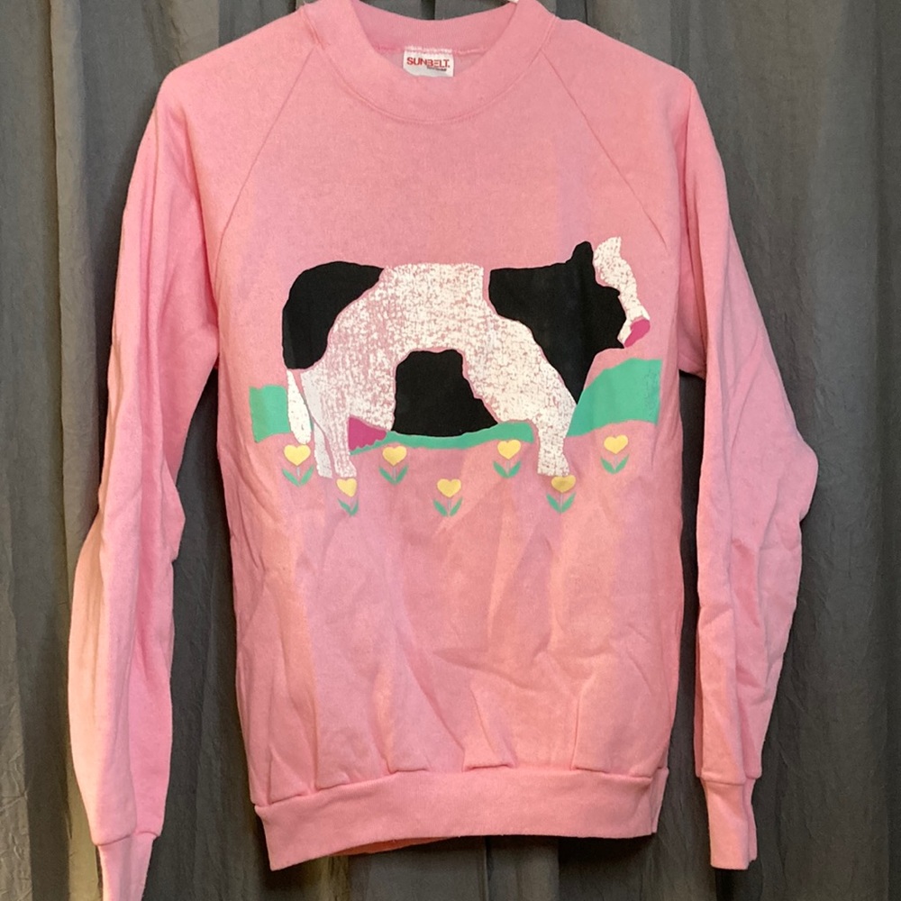 Vintage cow sweatshirt